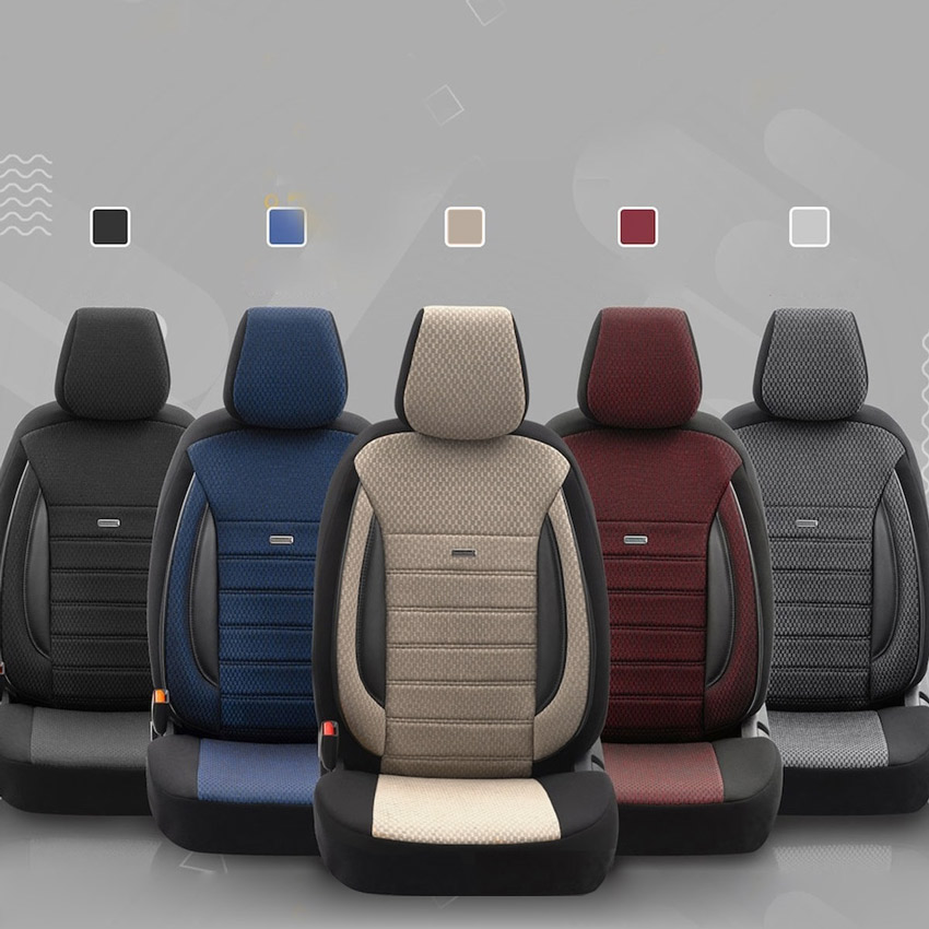 Καλύμματα καθισμάτων αυτοκινήτου υφασμάτινα σε χρώματα