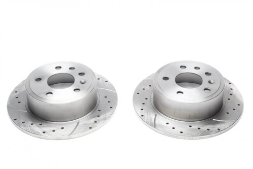 Πίσω σετ δισκόπλακες τρυπητές, χαρακτές Opel Omega A (καρέ:5x110,εξ.διάμετρο:270mm,Υψ:67mm) ta technix δισκόπλακες τρυπητές Opel