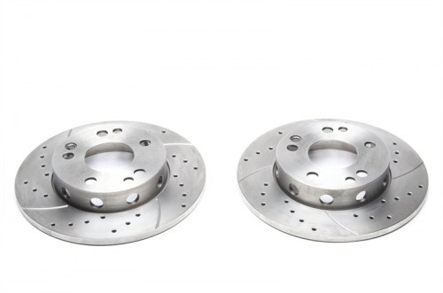 Μπροστά σετ δισκόπλακες τρυπητές, χαρακτές Mercedes 190 W201 (καρέ:5x112,εξ.διάμετρο:262mm,Υψ:43,5mm) ta technix δισκόπλακες τρυπητές Mercedes