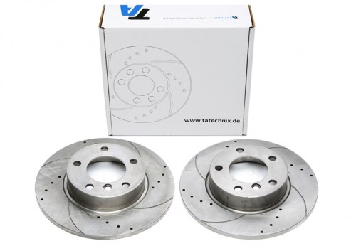 Μπροστά σετ δισκόπλακες τρυπητές, χαρακτές BMW 3 series (E36) ALL (καρέ:5x120,εξ.διάμετρο:286mm,Υψ:51,5mm) ta technix δισκόπλακες τρυπητές BMW