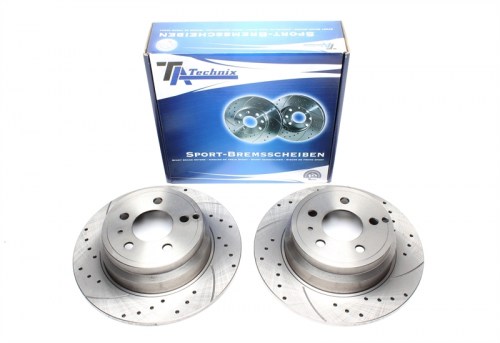 Πίσω σετ δισκόπλακες τρυπητές, χαρακτές Volvo S70 (LS) (καρέ:5x108,εξ.διάμετρο:295mm,Υψ:72mm) ta technix δισκόπλακες τρυπητές Volvo