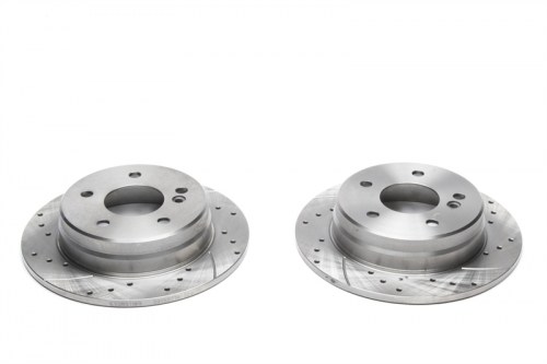 Πίσω σετ δισκόπλακες τρυπητές, χαρακτές Mercedes C-Class W202S202 (καρέ:5x112,εξ.διάμετρο:258mm,Υψ:55,5mm) ta technix δισκόπλακες τρυπητές Mercedes