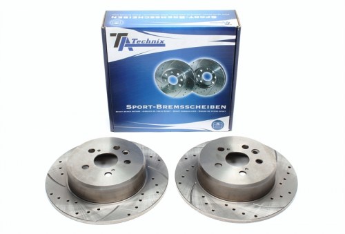 Πίσω σετ δισκόπλακες τρυπητές, χαρακτές Toyota Celica Coupe T18 (καρέ:5x100,εξ.διάμετρο:288mm,Υψ:60mm) ta technix δισκόπλακες τρυπητές Toyota