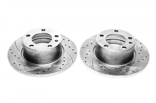 Μπροστά σετ δισκόπλακες τρυπητές, χαρακτές BMW 5 series E28 (καρέ:5x120,εξ.διάμετρο:284mm,Υψ:76mm) ta technix δισκόπλακες τρυπητές BMW