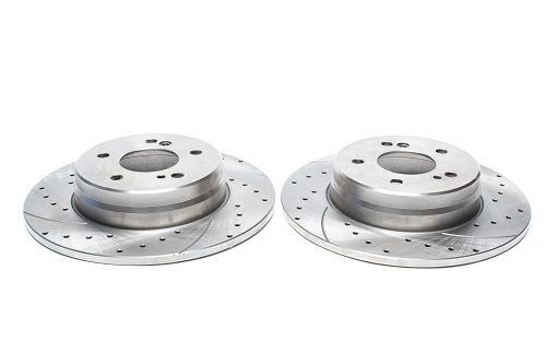 Πίσω σετ δισκόπλακες τρυπητές, χαρακτές Mercedes E-Class (W202) (καρέ:5x112,εξ.διάμετρο:290mm,Υψ:55,5mm) ta technix δισκόπλακες τρυπητές Mercedes