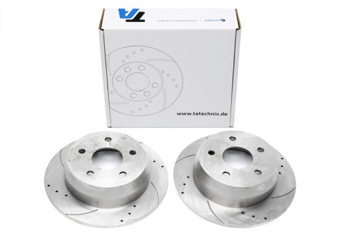 Πίσω σετ δισκόπλακες τρυπητές, χαρακτές Jeep Grand Cherokee II (WJ, WG) (καρέ:5x127,εξ.διάμετρο:305mm,Υψ:75,3mm) ta technix δισκόπλακες τρυπητές Jeep