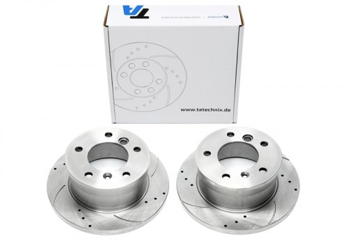 Πίσω σετ δισκόπλακες τρυπητές, χαρακτές Volkswagen Sprinter 901,902,903 (καρέ:5x130,εξ.διάμετρο:272mm,Υψ:96,7mm) ta technix δισκόπλακες τρυπητές Volkswagen