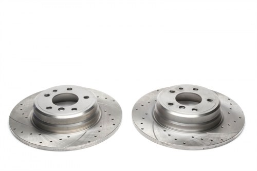 Πίσω σετ δισκόπλακες τρυπητές, χαρακτές BMW 8 series E31 (καρέ:5x120,εξ.διάμετρο:324mm,Υψ:61mm) ta technix δισκόπλακες τρυπητές BMW