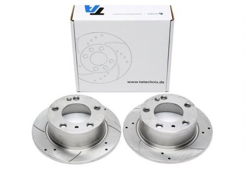 Πίσω σετ δισκόπλακες τρυπητές, χαρακτές Citroen XM Y3, Y4 (καρέ:5x108,εξ.διάμετρο:224mm,Υψ:63mm) ta technix δισκόπλακες τρυπητές Citroen