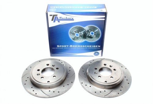 Πίσω σετ δισκόπλακες τρυπητές, χαρακτές Peugeot 605 6B (καρέ:5x108,εξ.διάμετρο:290mm,Υψ:44mm) ta technix δισκόπλακες τρυπητές Peugeot