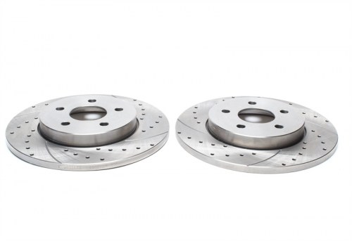 Πίσω σετ δισκόπλακες τρυπητές, χαρακτές Ford Mondeo B4Y (καρέ:5x108,εξ.διάμετρο:280mm,Υψ:34mm) ta technix δισκόπλακες τρυπητές Jaguar