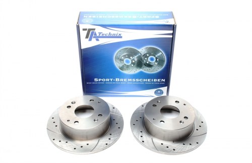 Πίσω σετ δισκόπλακες τρυπητές, χαρακτές Honda Accord VI (CG, CK,CH)+ Hatchback (καρέ:4x114,3,εξ.διάμετρο:260mm,Υψ:63,7mm) ta technix δισκόπλακες τρυπητές Honda