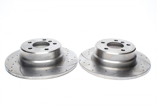 Πίσω σετ δισκόπλακες τρυπητές, χαρακτές BMW X5 E53 (καρέ:5x120,εξ.διάμετρο:324mm,Υψ:79,9mm) ta technix δισκόπλακες τρυπητές BMW