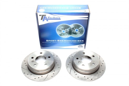 Πίσω σετ δισκόπλακες τρυπητές, χαρακτές Mercedes A-Class (W168) (καρέ:5x112,εξ.διάμετρο:258mm,Υψ:55,2mm) ta technix δισκόπλακες τρυπητές Mercedes