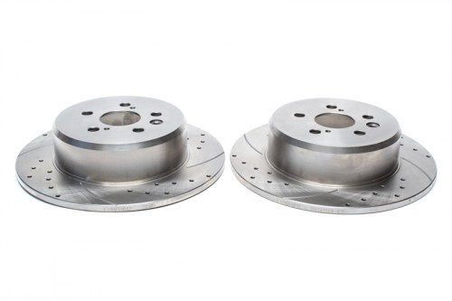 Πίσω σετ δισκόπλακες τρυπητές, χαρακτές Toyota Avensis Station Wagon (καρέ:5x100,εξ.διάμετρο:288mm,Υψ:64,8mm) ta technix δισκόπλακες τρυπητές Toyota