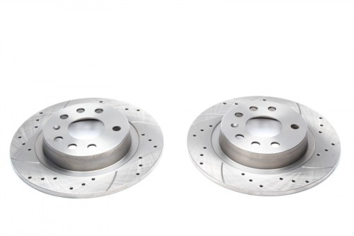 Πίσω σετ δισκόπλακες τρυπητές, χαρακτές Opel Astra H (καρέ:5x110,εξ.διάμετρο:278mm,Υψ:42mm) ta technix δισκόπλακες τρυπητές Opel