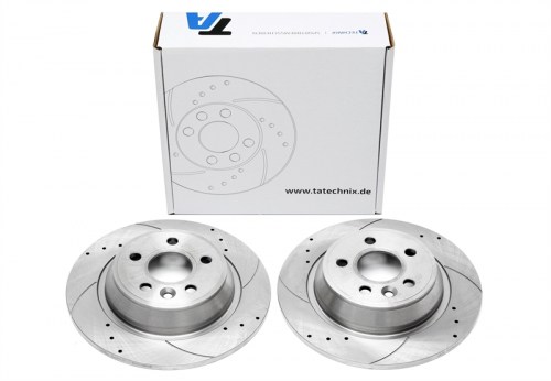 Πίσω σετ δισκόπλακες τρυπητές, χαρακτές Ford Galaxy (WA6) (καρέ:5x108,εξ.διάμετρο:302mm,Υψ:50,8mm) ta technix δισκόπλακες τρυπητές Land Rover