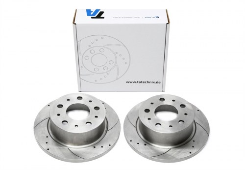 Πίσω σετ δισκόπλακες τρυπητές, χαρακτές Citroen Jumper Bus/Kasten/Prische (250, Y) (καρέ:5x130,εξ.διάμετρο:300mm,Υψ:80mm) ta technix δισκόπλακες τρυπητές Peugeot