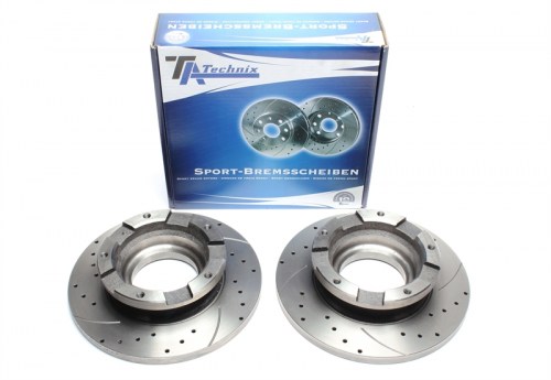 Πίσω σετ δισκόπλακες τρυπητές, χαρακτές Ford Transit ohne (καρέ:5x160,εξ.διάμετρο:280mm,Υψ:68,7mm) ta technix δισκόπλακες τρυπητές Ford