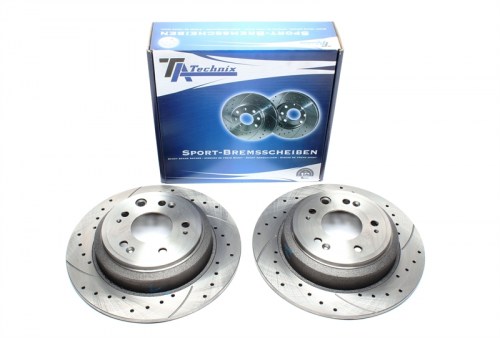 TA Technix Sport Brake Disc Set Rear Axle Honda Accord VIII (CU),Accord Tourer (CW) (καρέ:5x114,3,εξ.διάμετρο:305mm,Υψ:60mm) ta technix δισκόπλακες τρυπητές Honda