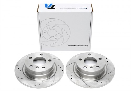 Πίσω σετ δισκόπλακες τρυπητές, χαρακτές BMW 1 series F20, F21, (καρέ:,εξ.διάμετρο:290mm,Υψ:66,2mm) ta technix δισκόπλακες τρυπητές BMW