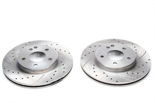 Μπροστά σετ δισκόπλακες τρυπητές, χαρακτές και αεριζόμενες Mercedes C-Class W202S202 (καρέ:,εξ.διάμετρο:284mm,Υψ:43,5mm) ta technix δισκόπλακες τρυπητές Mercedes