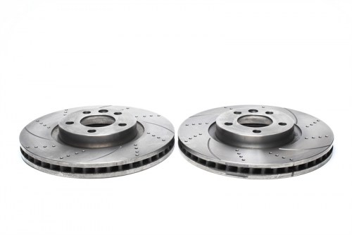 Μπροστά σετ δισκόπλακες τρυπητές, χαρακτές και αεριζόμενες Volkswagen Multivan V 7HM, 7HN, 7HF, 7EF, 7EM, 7EN (καρέ:5x120,εξ.διάμετρο:333mm,Υψ:55,6mm) ta technix δισκόπλακες τρυπητές Volkswagen