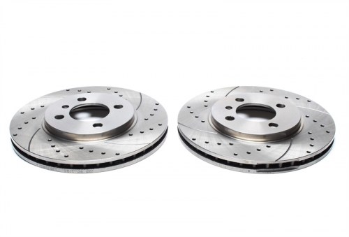 Μπροστά σετ δισκόπλακες τρυπητές, χαρακτές και αεριζόμενες BMW 7 series E65/E66 (καρέ:5x120,εξ.διάμετρο:324mm,Υψ:81mm) ta technix δισκόπλακες τρυπητές BMW