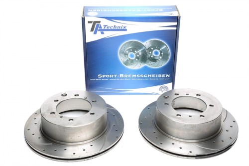 Πίσω σετ δισκόπλακες τρυπητές, χαρακτές και αεριζόμενες Hyundai Terracan HP (καρέ:6x139,7,εξ.διάμετρο:315mm,Υψ:86,5mm) ta technix δισκόπλακες τρυπητές Hyundai