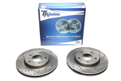 Μπροστά σετ δισκόπλακες τρυπητές, χαρακτές και αεριζόμενες Mitsubishi Space Runner (N60W) (καρέ:5x114,3,εξ.διάμετρο:276mm,Υψ:45,5mm) ta technix δισκόπλακες τρυπητές Mitsubishi