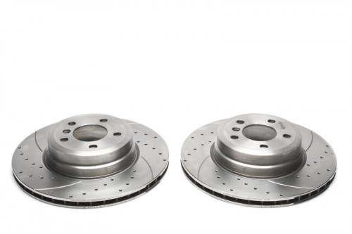 Πίσω σετ δισκόπλακες τρυπητές, χαρακτές και αεριζόμενες BMW X6 E71,E72 (καρέ:5x120,εξ.διάμετρο:345mm,Υψ:78,6mm) ta technix δισκόπλακες τρυπητές BMW