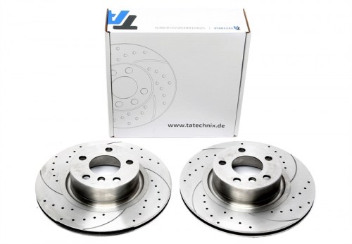 Πίσω σετ δισκόπλακες τρυπητές, χαρακτές και αεριζόμενες BMW X3 X3, F25 (καρέ:,εξ.διάμετρο:330mm,Υψ:71mm) ta technix δισκόπλακες τρυπητές BMW