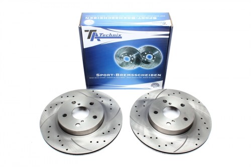 Μπροστά σετ δισκόπλακες τρυπητές, χαρακτές και αεριζόμενες Toyota RAV 4 SXA1_ (καρέ:5x114,3,εξ.διάμετρο:301,5mm,Υψ:46,4mm) ta technix δισκόπλακες τρυπητές Toyota