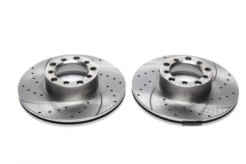 Μπροστά σετ δισκόπλακες τρυπητές, χαρακτές και αεριζόμενες Mercedes S-Class (W116) (καρέ:5x112,εξ.διάμετρο:278mm,Υψ:67mm) ta technix δισκόπλακες τρυπητές Mercedes