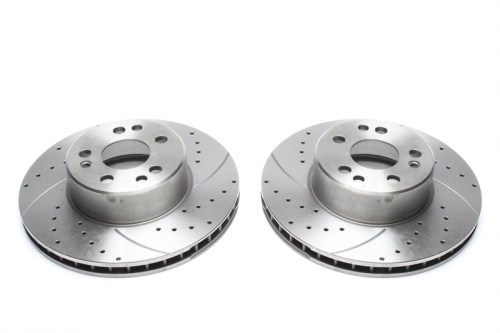 Μπροστά σετ δισκόπλακες τρυπητές, χαρακτές και αεριζόμενες Mercedes S-Class W140 (καρέ:,εξ.διάμετρο:310mm,Υψ:82mm) ta technix δισκόπλακες τρυπητές Mercedes