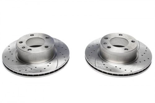 Μπροστά σετ δισκόπλακες τρυπητές, χαρακτές και αεριζόμενες BMW 3 series E21 (καρέ:5x120,εξ.διάμετρο:284mm,Υψ:76,2mm) ta technix δισκόπλακες τρυπητές BMW