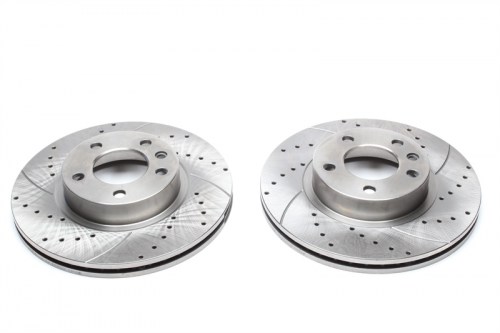 Μπροστά σετ δισκόπλακες τρυπητές, χαρακτές και αεριζόμενες Opel Omega B (καρέ:,εξ.διάμετρο:286mm,Υψ:58mm) ta technix δισκόπλακες τρυπητές Opel