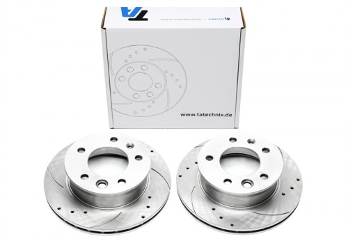 Μπροστά σετ δισκόπλακες τρυπητές, χαρακτές και αεριζόμενες Mercedes Sprinter 2-t Bus/Kasten/Pritsche (901, 902) (καρέ:5x130,εξ.διάμετρο:276mm,Υψ:77mm) ta technix δισκόπλακες τρυπητές Volkswagen