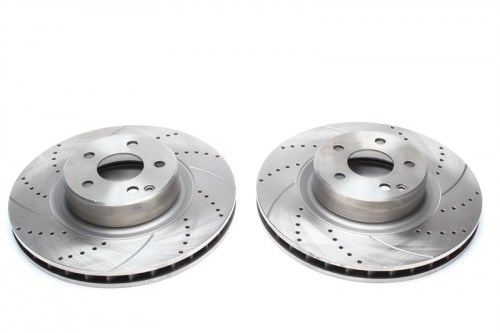 Μπροστά σετ δισκόπλακες τρυπητές, χαρακτές και αεριζόμενες Mercedes S-Class C215 (καρέ:5x112,εξ.διάμετρο:330mm,Υψ:76mm) ta technix δισκόπλακες τρυπητές Mercedes