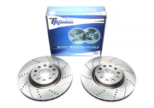 Μπροστά σετ δισκόπλακες τρυπητές, χαρακτές και αεριζόμενες Alfa Romeo 166 936 (καρέ:5/10x108,εξ.διάμετρο:310mm,Υψ:47,5mm) ta technix δισκόπλακες τρυπητές Alfa Romeo