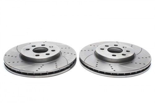 Μπροστά σετ δισκόπλακες τρυπητές, χαρακτές και αεριζόμενες Opel Astra H Caravan+GTC+Twintop (καρέ:4x98,εξ.διάμετρο:280mm,Υψ:44mm) ta technix δισκόπλακες τρυπητές Opel