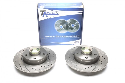 Πίσω σετ δισκόπλακες τρυπητές, χαρακτές με ρουλεμάν και δαχτυλίδι ABS Nissan Primastar Bus/Kasten (X83) (καρέ:5x118,εξ.διάμετρο:280mm,Υψ:102,5mm) ta technix δισκόπλακες τρυπητές Renault