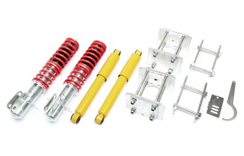 TA Technix ρυθμιζόμεη καθ΄ύψος Volkswagen Caddy I, type 14 (με επιπλέον σύστημα ρύθμισης ύψους πίσω) TA Technix ρυθμιζόμενη ανάρτηση coilover Volkswagen Caddy I, type 14